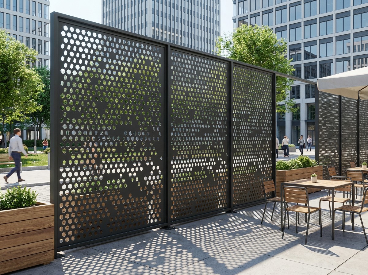 Nouveau secteur urbain – une adresse en pleine ZAC qui se découvre le long de la voie verte | Palissade métal au design Yunik Déco